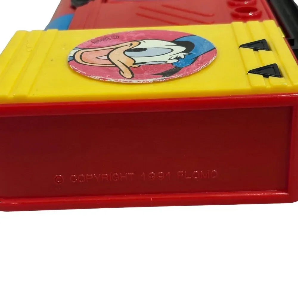 Vintage 1991 Disney FLOMO Mickey & Friends Boombox Pop-Up Pencil Case Sharpener